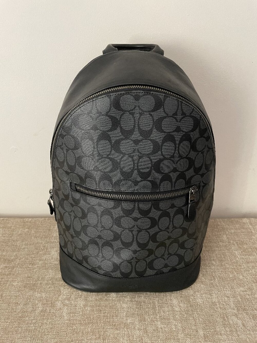 COACH West Slim Monogram Backpack